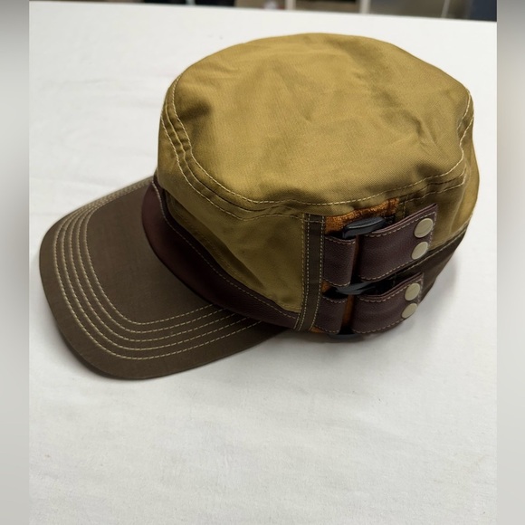 Gracehats Brown and Tan Men's Cadet Cap - Picture 6 of 10